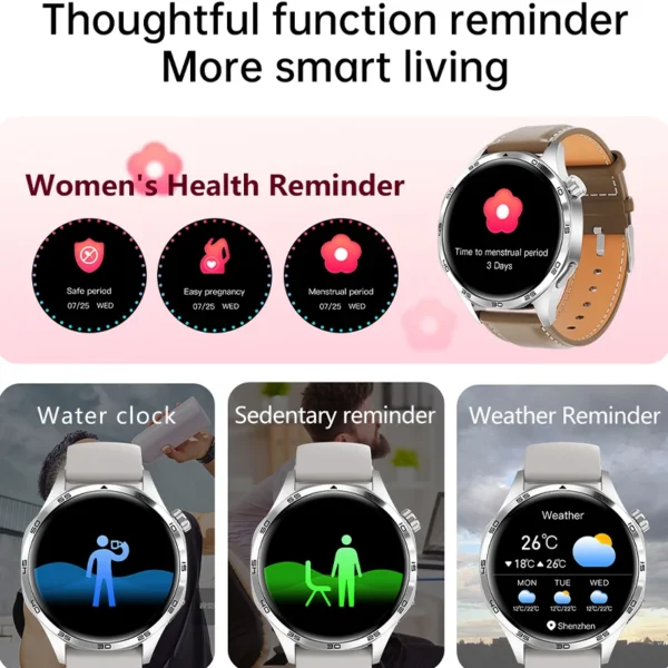GT5 PRO Smart Watch Men Watch 5 Pro AMOLED HD Screen Bluetooth Call GPS Trajectory NFC Heart Rate Compass SmartWatches 2024 New - Image 5